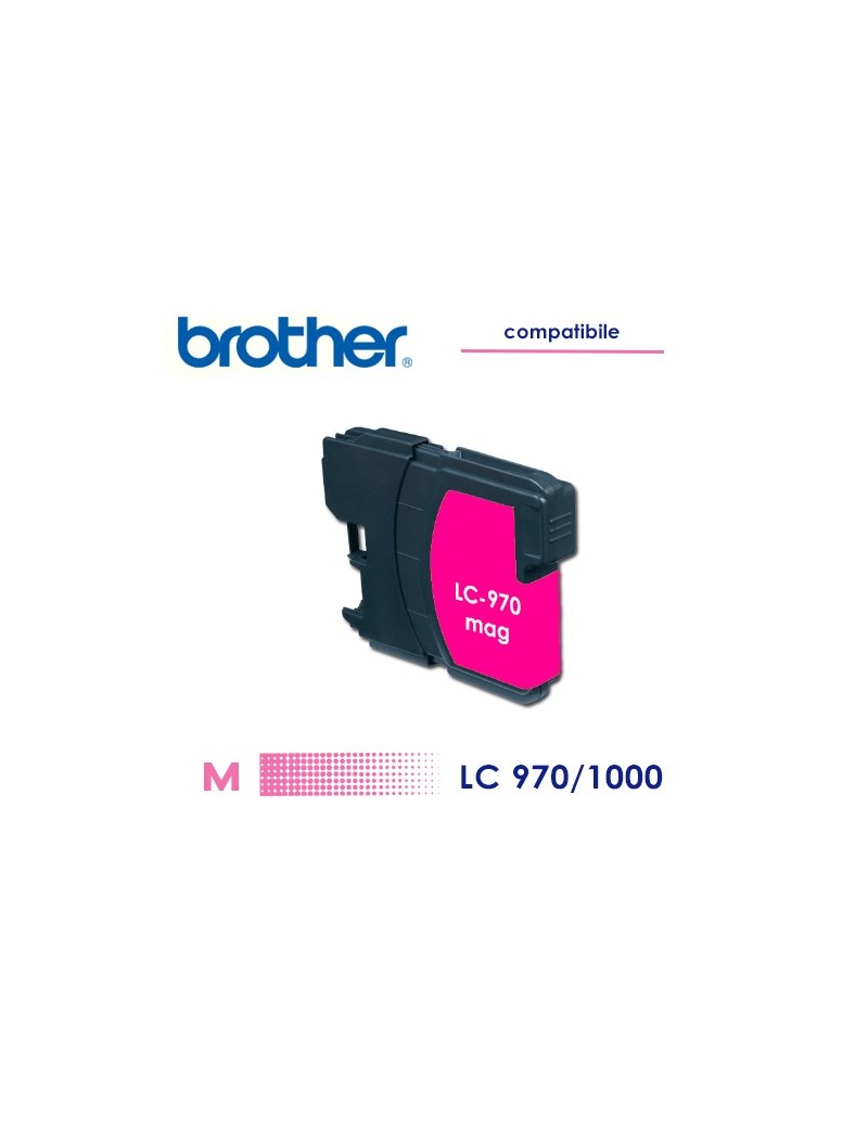 Brother LC1000 / LC970 Cartuccia Compatibile MAGENTA